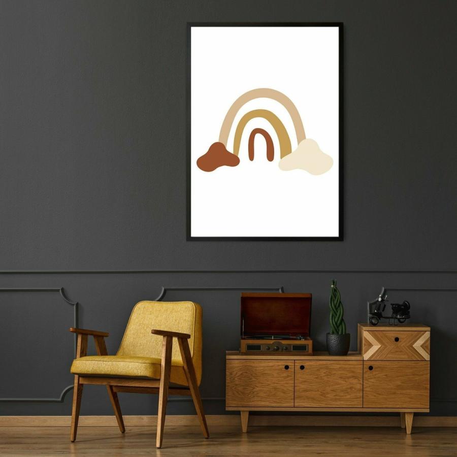 パネルアート Minimal Moroccan Terracotta Abstract Wall Art #26: Print， Canvas or_1
