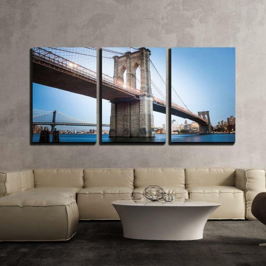 アートパネル　絵画　壁掛け　アート　ガラス　ブルックリンブリッジ　ニューヨーク Amazon.co.jp: 絵画 ブルックリンブリッジインテリア 絵画