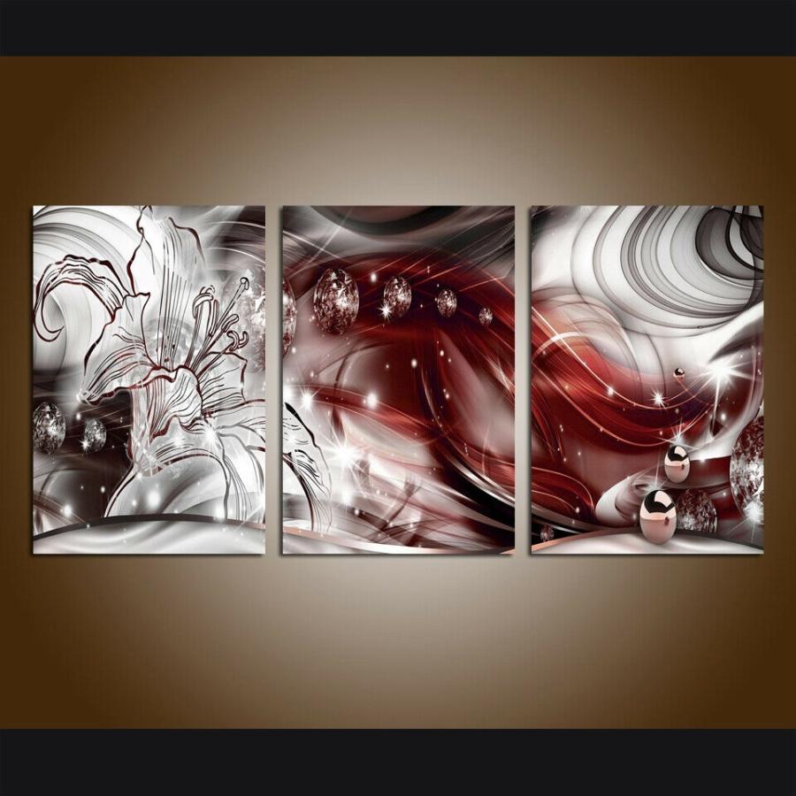 パネルアート Large Wall Art 3 Panel Picture Modern Abstract Painting Printed On C