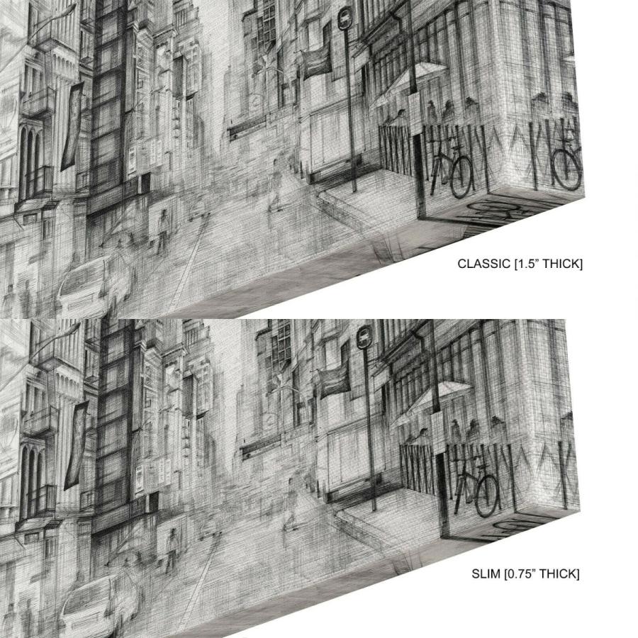 パネルアート Intalence Art ユニーク ニューヨーク ストリート ウォール アート プレミアム NYC スカイライン キャンバス プリント_2