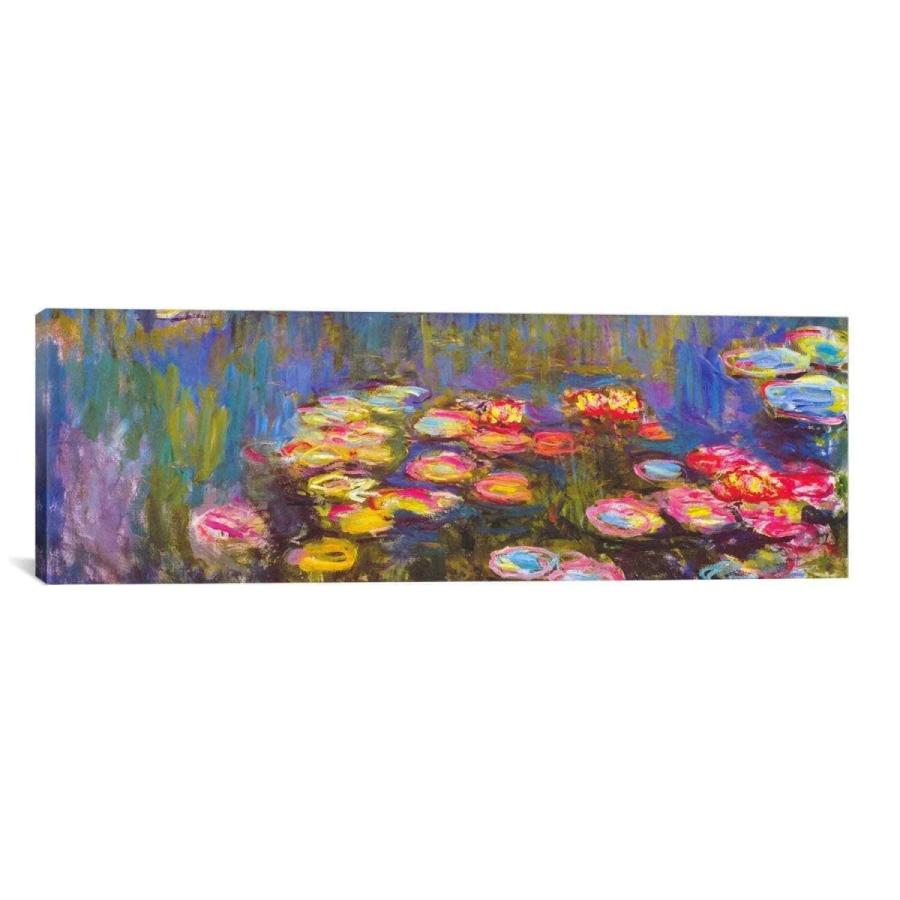 パネルアート iCanvas Art Claude Monet Water Lilies キャンバス プリント ウォール アート スモール- show
