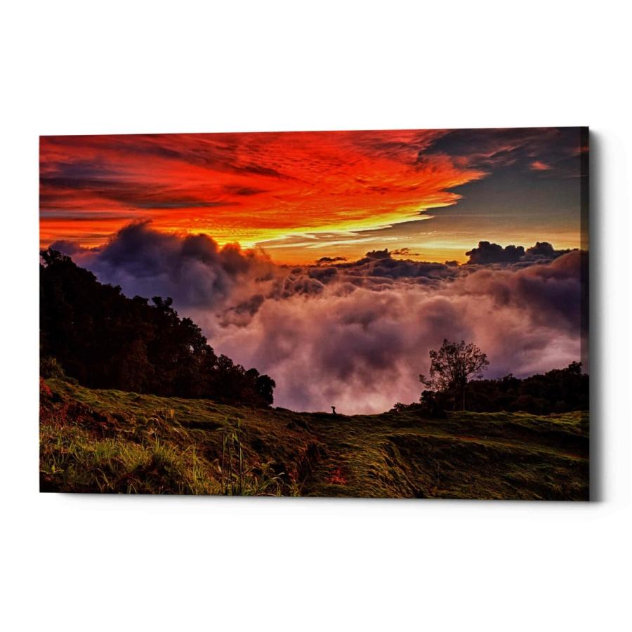 パネルアート Epic Graffiti \"Valley Clouds at Sunset,\" Giclee キャンバス ウォールアート- show