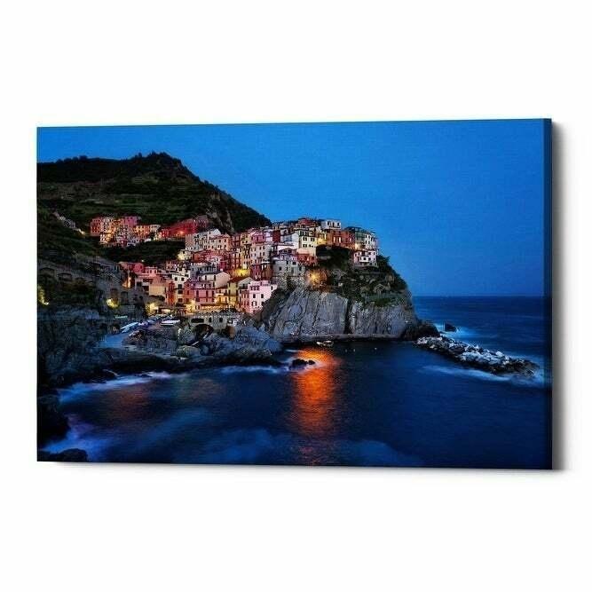 パネルアート Epic Graffiti \"Riviera,\" Giclee キャンバス ウォールアート 、 18 インチx 26\"- show or