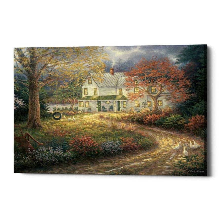 パネルアート Cortesi Home \"Mid Country Farmhouse\" by Chuck Pinson, Giclee キャンバス ウ