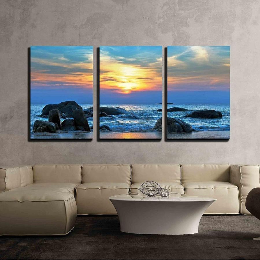 パネルアート Wall 26-Sunset Over The Sea-キャンバス アート壁装飾