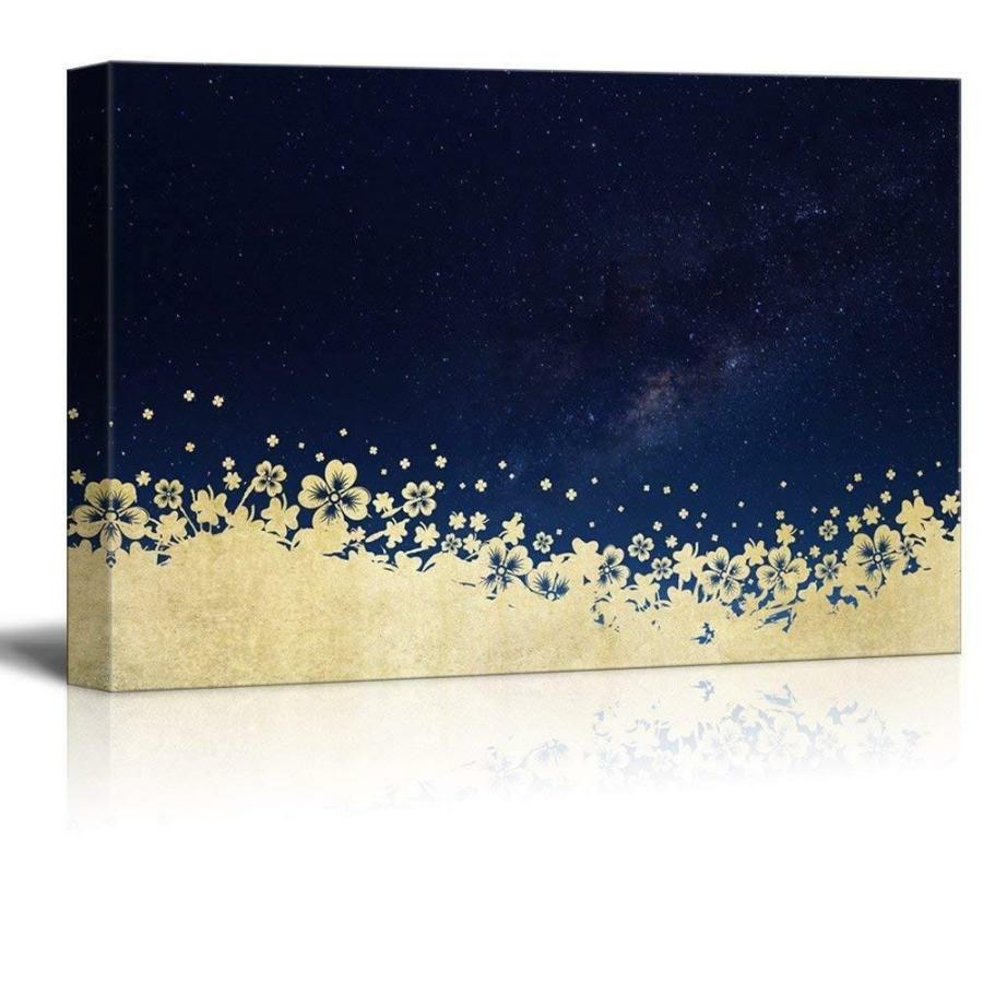 パネルアート Wall 26-Print Golden Floral Patterns with the Galaxy Gallery-CVS - 3