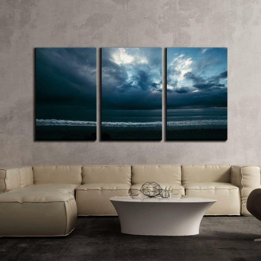 誕生日プレゼントパネルアート Wall 26-Ocean at Dusk under Cloudy Sky-CVS 24 インチx 36 インチx パネル-