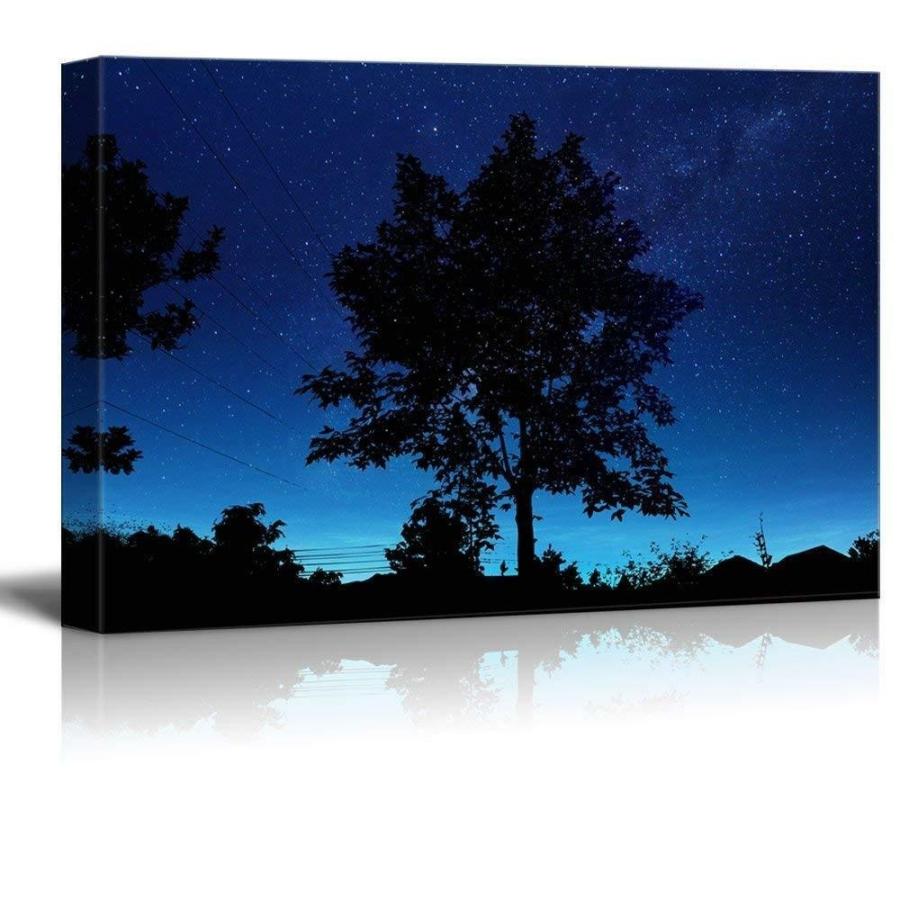 パネルアート Wall 26-Print Tree and Village under the Starry Night Gallery-CVS -