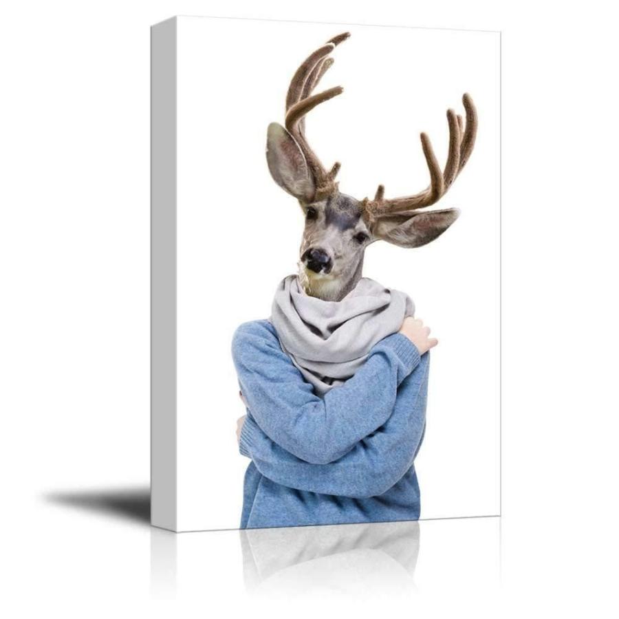 パネルアート Wall 26-mrアニマルシリーズmr Deer Gallery-キャンバスアートウォール装飾 - 32 x 48 インチ- show