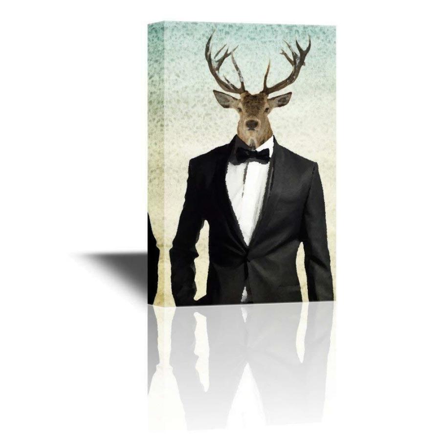 パネルアート Wall 26-Mr Animal Series Mr Deer in Suit Gallery-CVS - 32x48インチ- sho