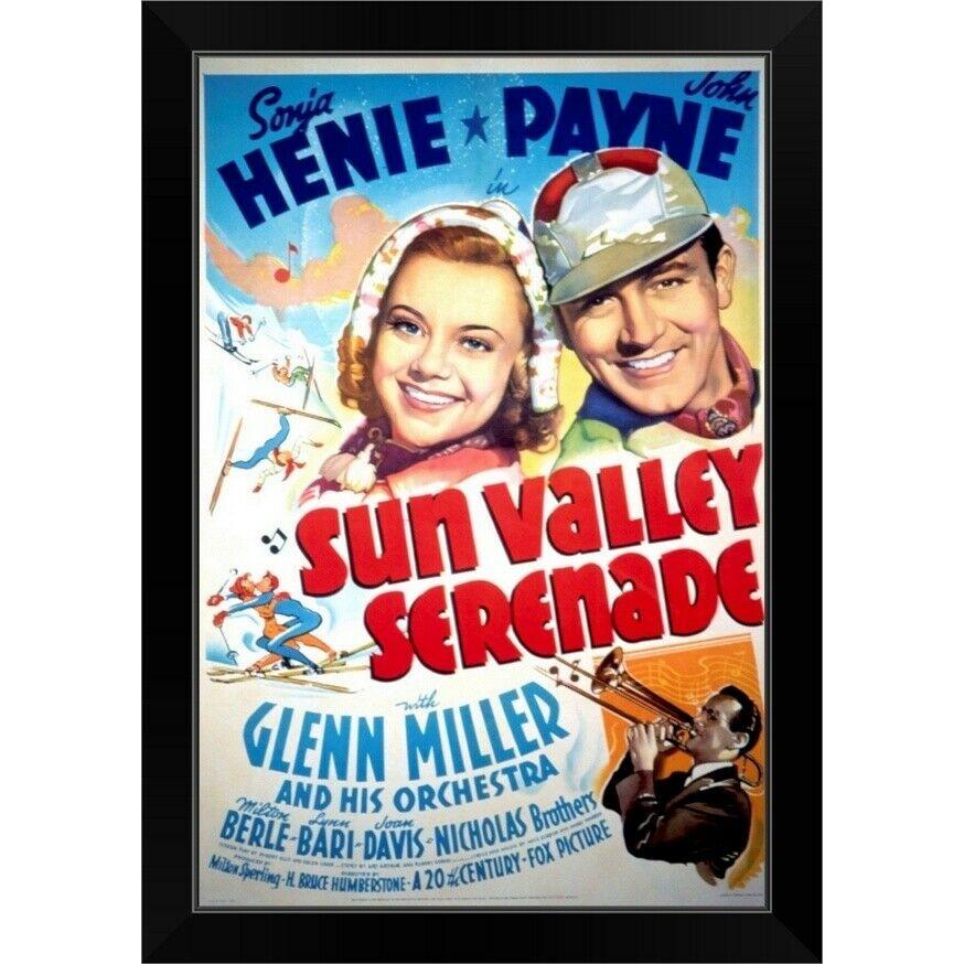 パネルアート Sun Valley セレナード-ムービー ポスター ブラック フレーム ウォール アートプリント ムービー ホーム 装飾- show