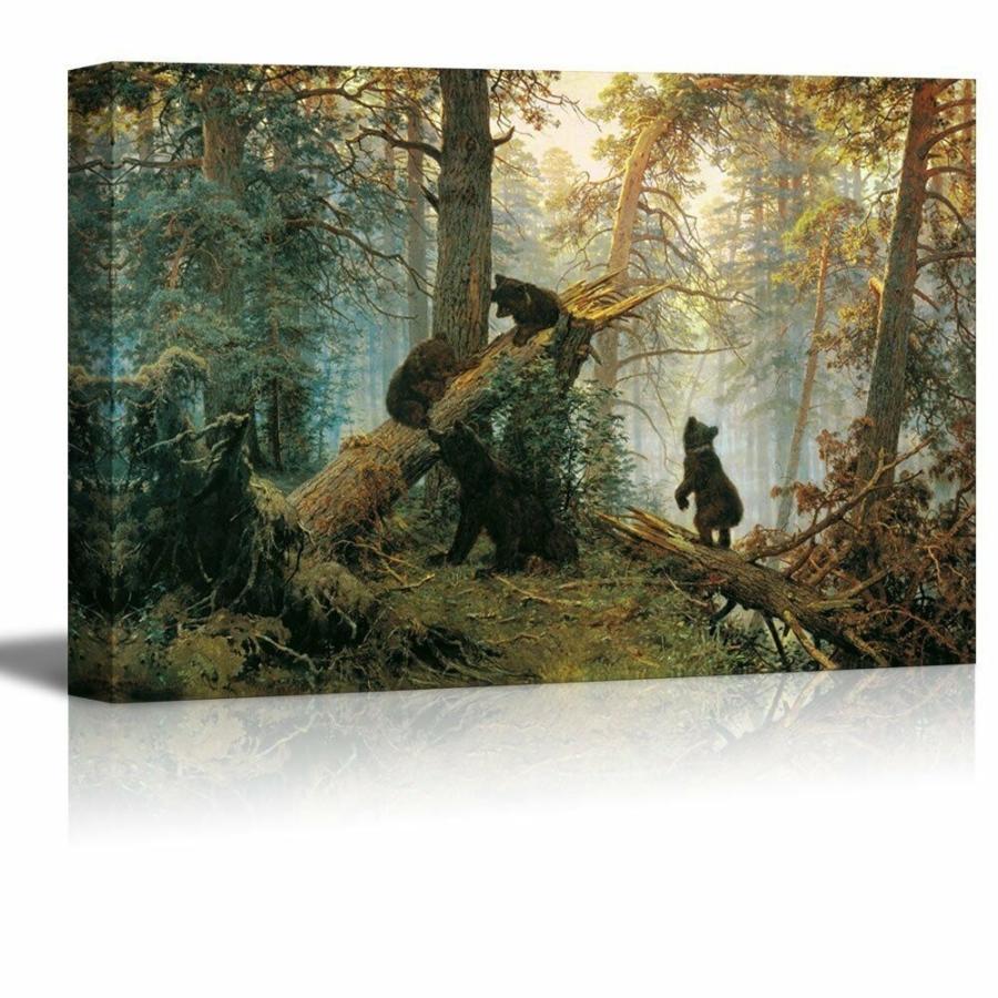 パネルアート Ivan Shishkin Giclee Morning in a Pine Forest キャンバス ウォールアートプリント - 32