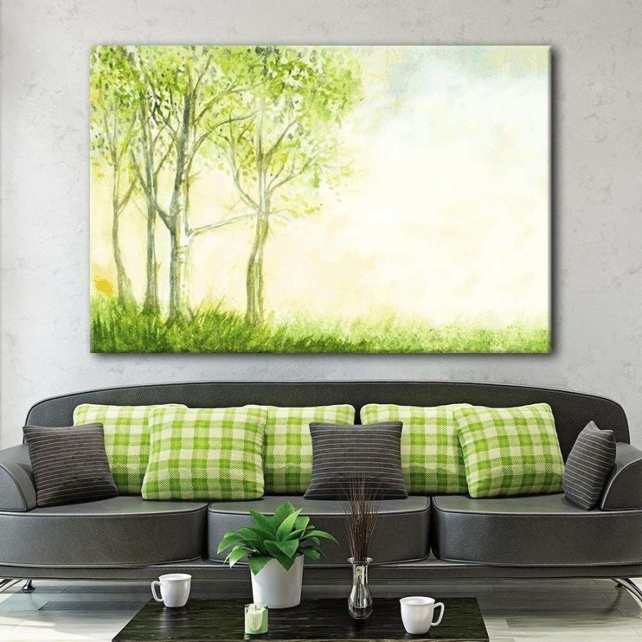パネルアート Wall 26-Green Trees in the Morning Gallery-CVS - 32x48インチ- show orig