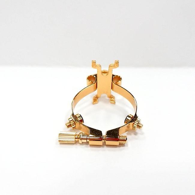 JLV アルトサックスリガチャー 金メッキ（ゴールドプレート仕上げ 