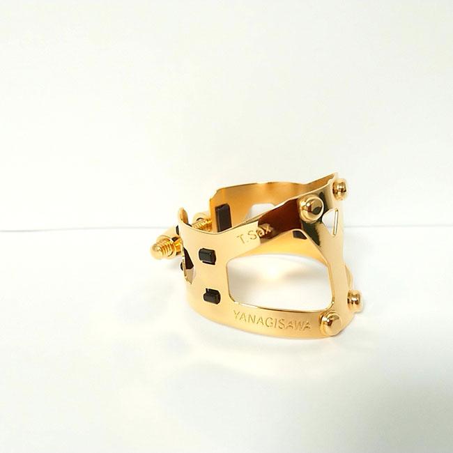 ヤナギサワ テナーサックスリガチャー YanySIXS ヤニーシクス 金メッキ