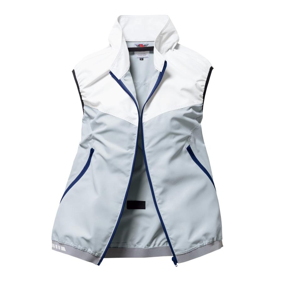 空調作業服 熱中症 熱中症対策 熱射病 服のみ ベスト ポリ100% 紫外線防止 撃涼の通風性 楽らく電池操作 トルネードラカン TR1391 |  | 04