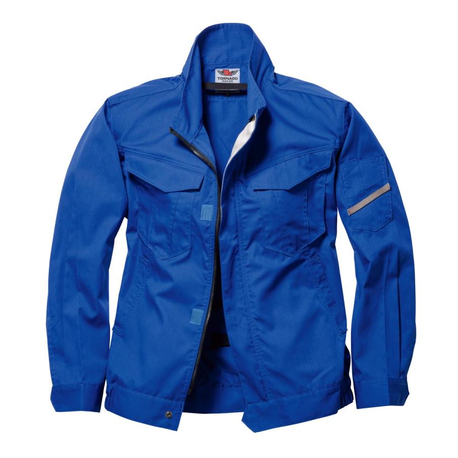 空調作業服 熱中症 熱中症対策 熱射病 服のみ 長袖ブルゾン ポリ65%綿35% 丈夫 撃涼の通風性 楽らく電池操作 トルネードラカン TR3261【在庫限り】 |  | 02