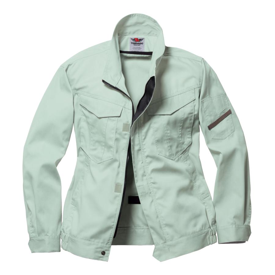 空調作業服 熱中症 熱中症対策 熱射病 服のみ 長袖ブルゾン ポリ65%綿35% 丈夫 撃涼の通風性 楽らく電池操作 トルネードラカン TR3261【在庫限り】 |  | 04