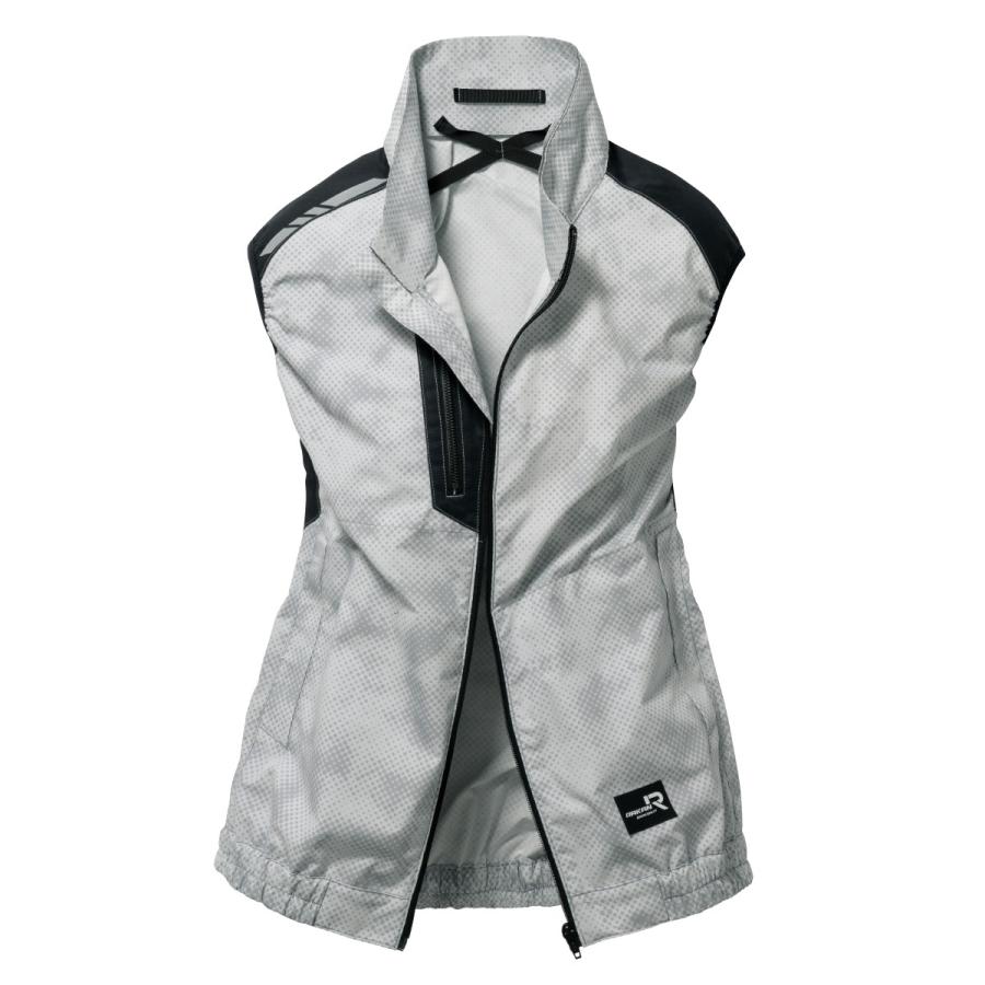 空調作業服  熱中症 熱中症対策 服のみ 大小ドット柄プリント 激涼の通風性 便利な電池操作 ポリエステル65%綿35% ベスト トルネードラカン TR3391【在庫限り】 |  | 02