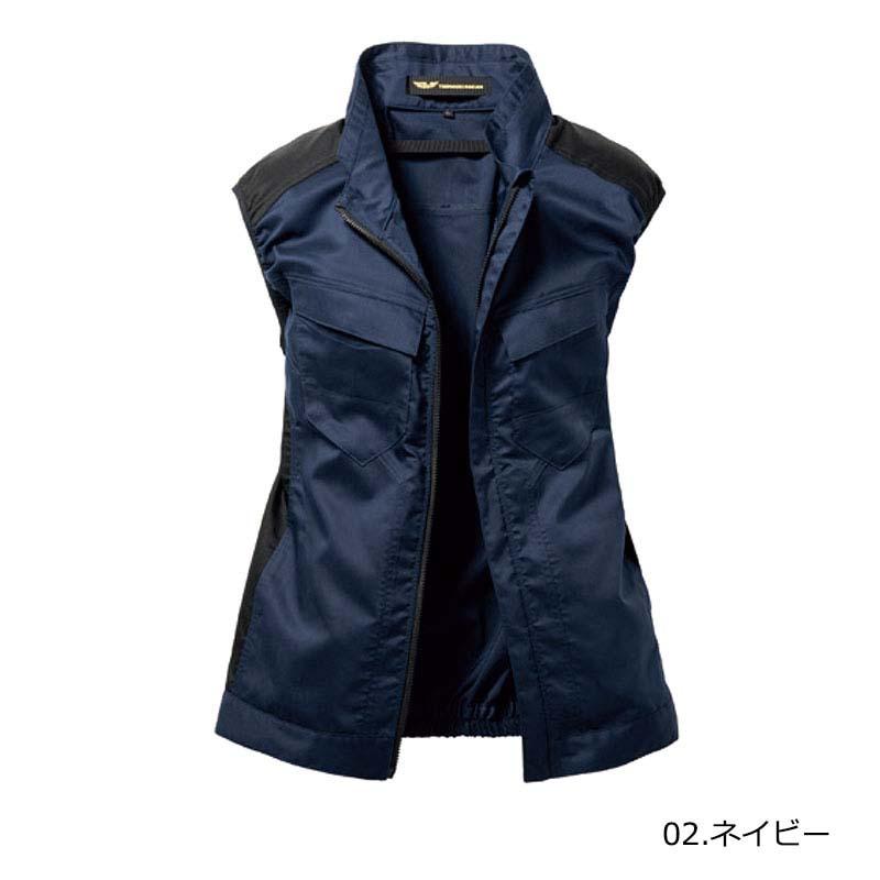 トルネードラカン 空調空冷服 熱中症対策 ベスト 服のみ ストレッチ ポリエステル 綿 激涼の通風性 企業 TORNADO RAKAN 夏 外作業 メンズ レディース TR3592 |  | 01