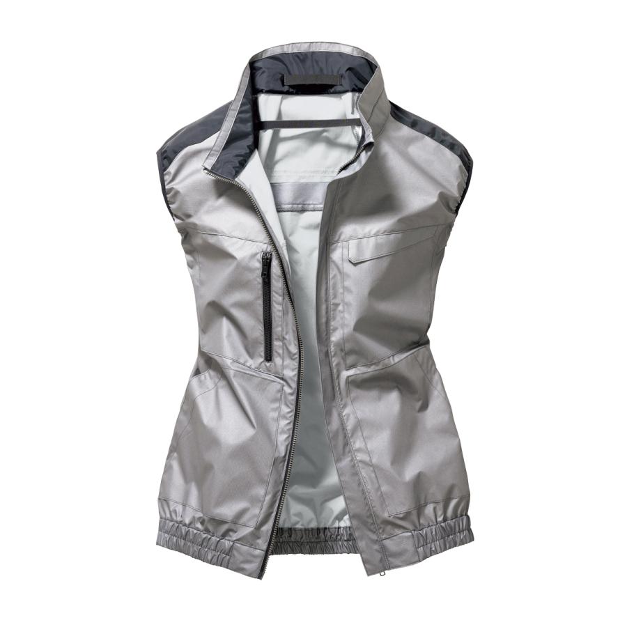 空調作業服 熱中症 熱中症対策 熱射病 服のみ ベスト ポリエステル100% アルミ遮光 UVカット 便利な電池操作 トルネードラカン TRA1791【02のみ在庫限り】 |  | 02