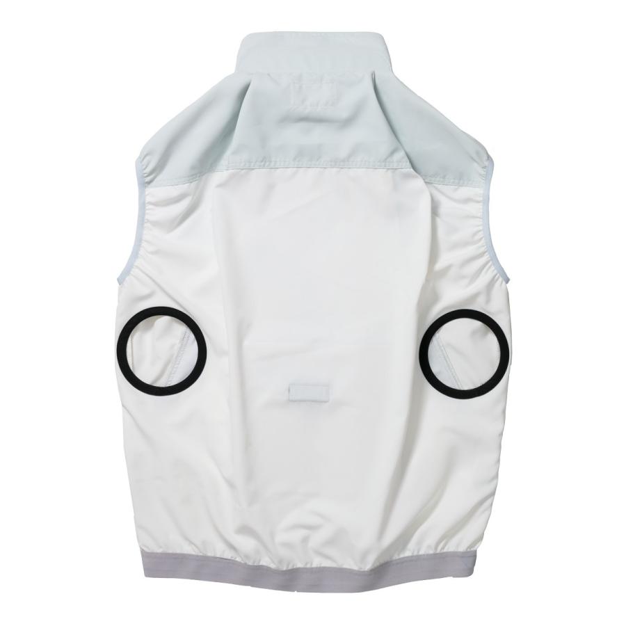 空調作業服 熱中症 熱中症対策 熱射病 服のみ ベスト ツートン ポリ100% 薄くて軽い 紫外線防止 激涼の通風性 楽らくバッテリー操作 W1391【在庫限り】 |  | 03