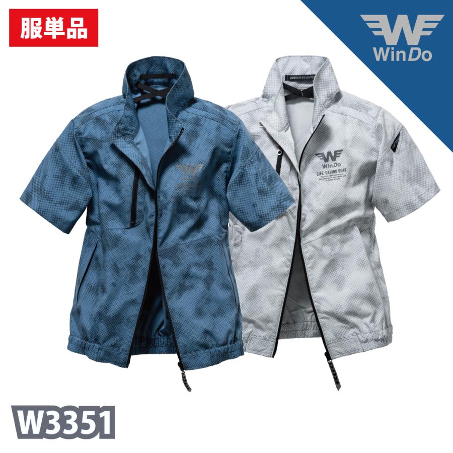 空調作業服 熱中症 熱中症対策 熱射病 半袖 大小ドット柄