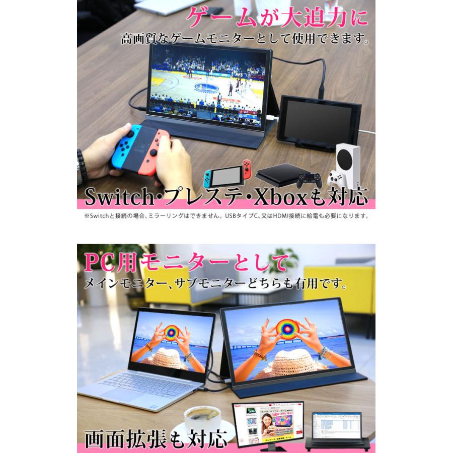 WINTEN モバイルモニター ゲーミング モニター フルHD .6インチ