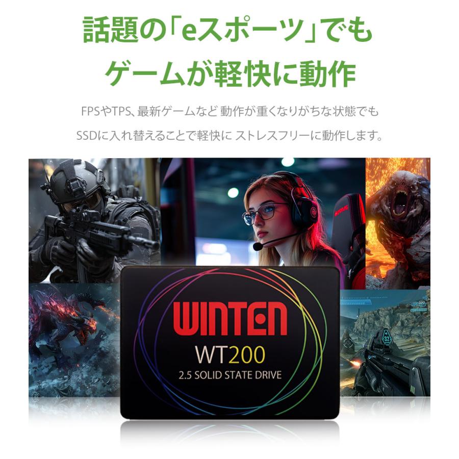 WINTEN 内蔵SSD 128GB 3年保証 2.5インチ SSD SATA3 6GB/s 3D WINTEN 内蔵SSD 128GB 3年保証 2.5インチ SSD SATA3 6GB/s 3D