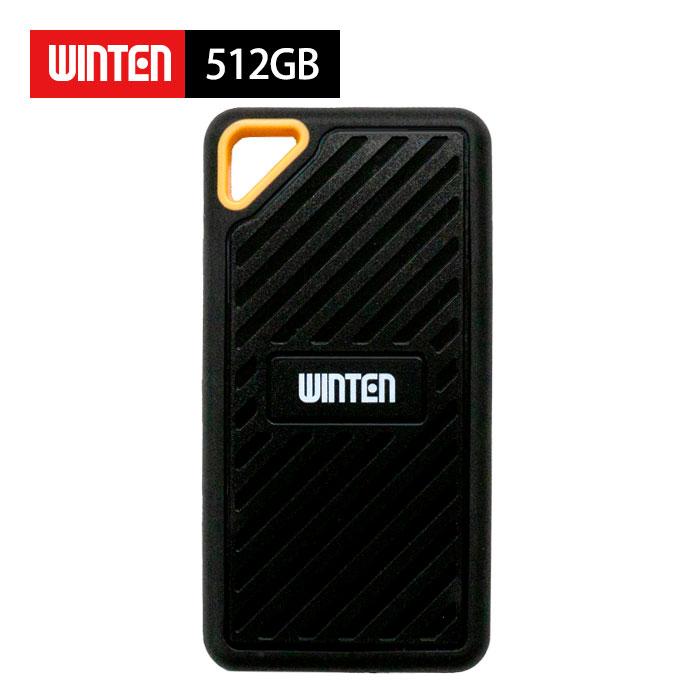 WINTEN WINTEN 512GB 外付け SSD ポータブルSSD 3年保証 Type-C USB3.2