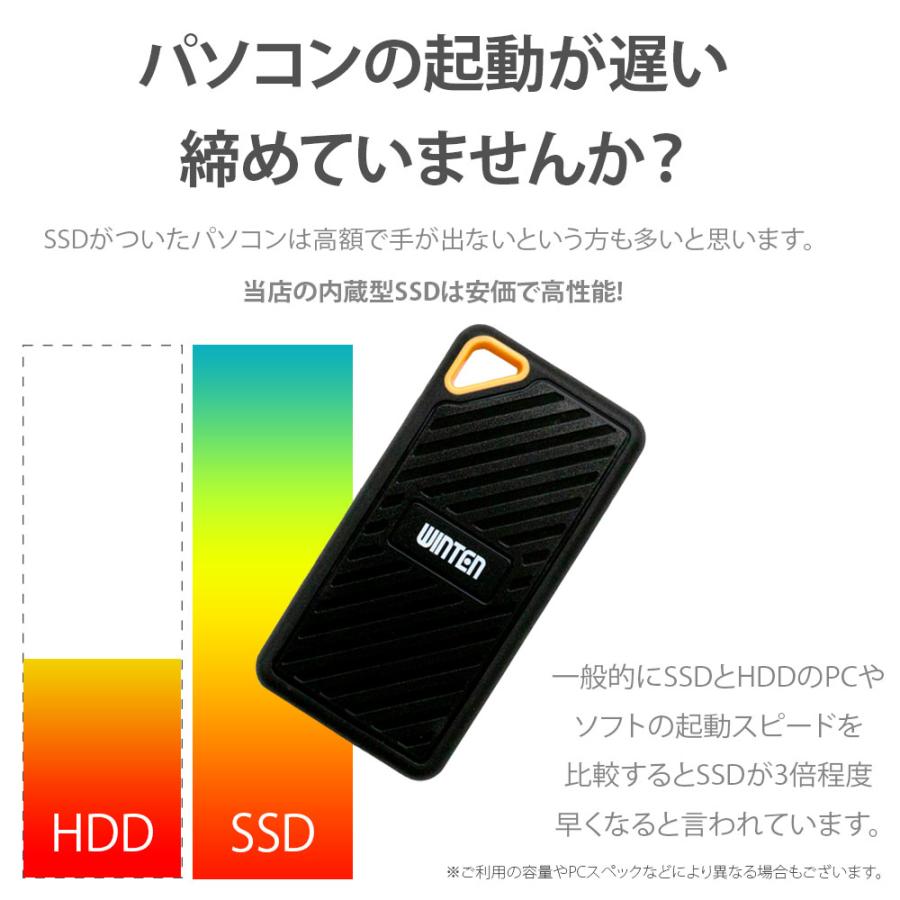 WINTEN WINTEN 512GB 外付け SSD ポータブルSSD 3年保証 Type-C USB3.2