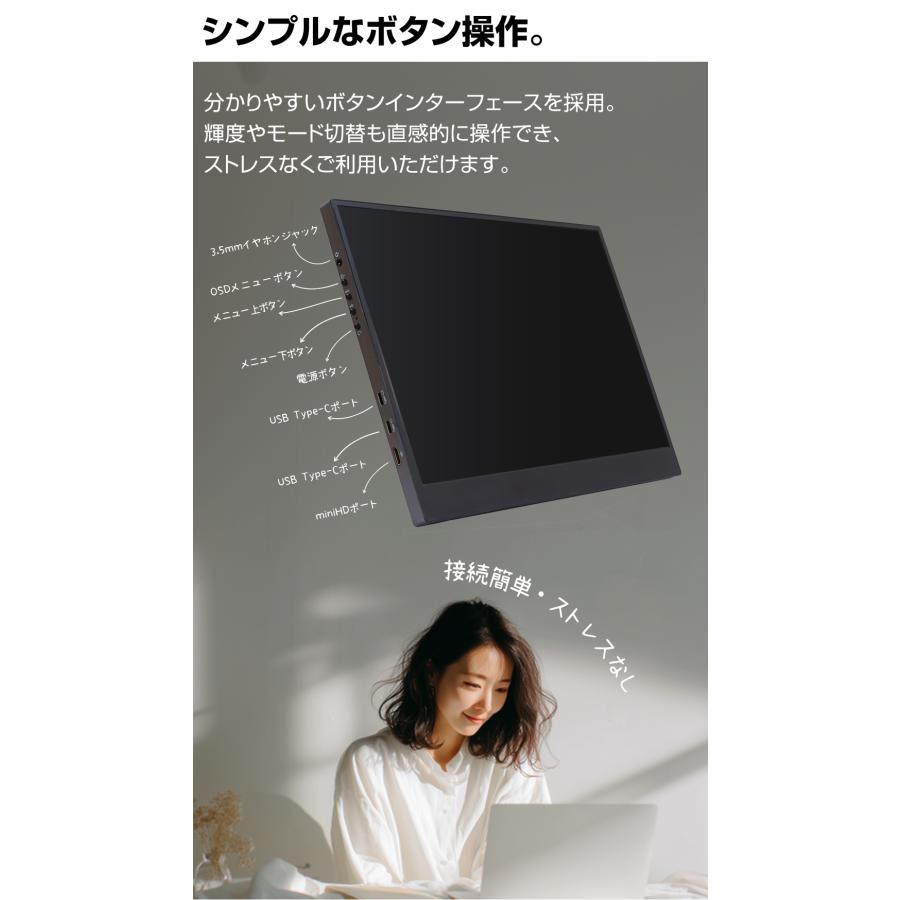 WINTEN モバイルモニター ゲーミングモニター 14インチ 1200P 高画質