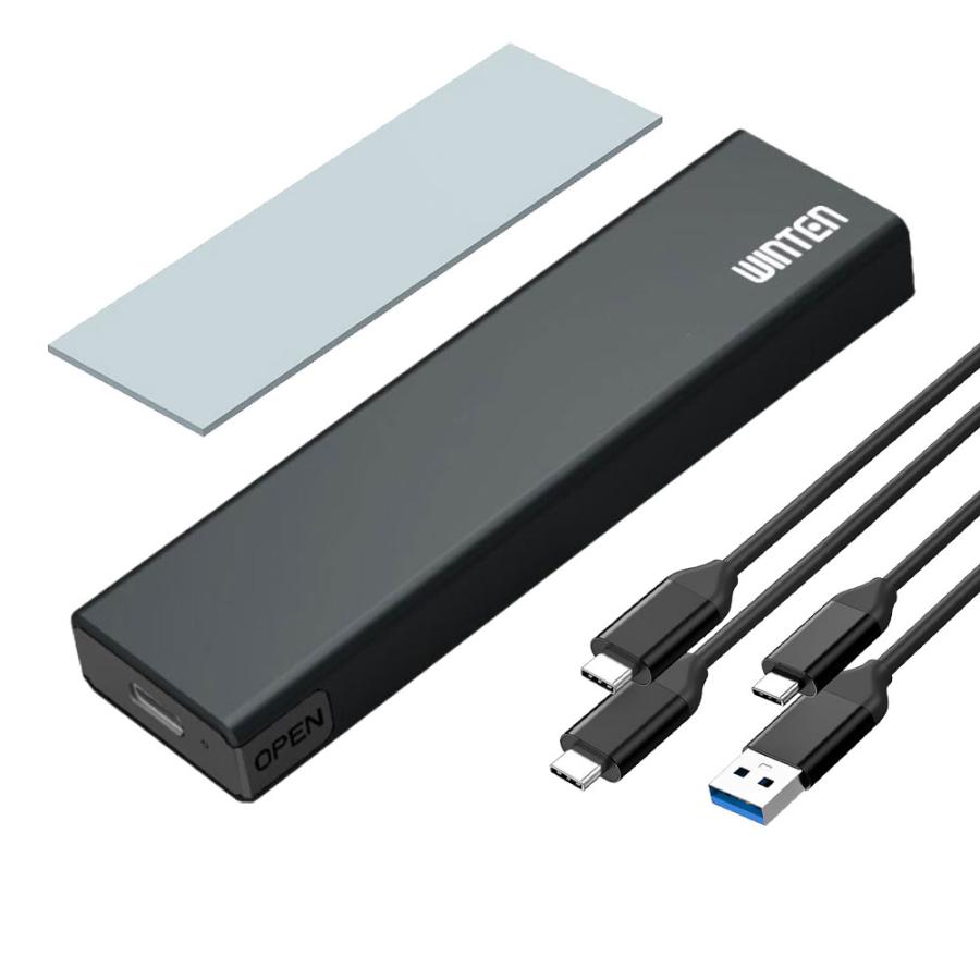 【外付けケースセット】WINTEN SSD M.2 2TB【5年保証】NVMe PCIe Gen3x4 M.2 2280 3D NAND 最大転送速度4800MB/s 片面M Key 説明書 エラー訂正 WTPCIeU-2TB 6341の画像