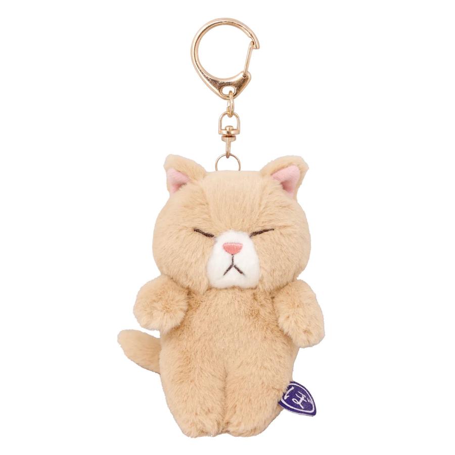 icchiさん　ぬいぐるみ作家　マスコットキーホルダー　猫エプロン ぼうみたいなねこ マスコット ぬいぐるみ キーホルダー 猫 内藤