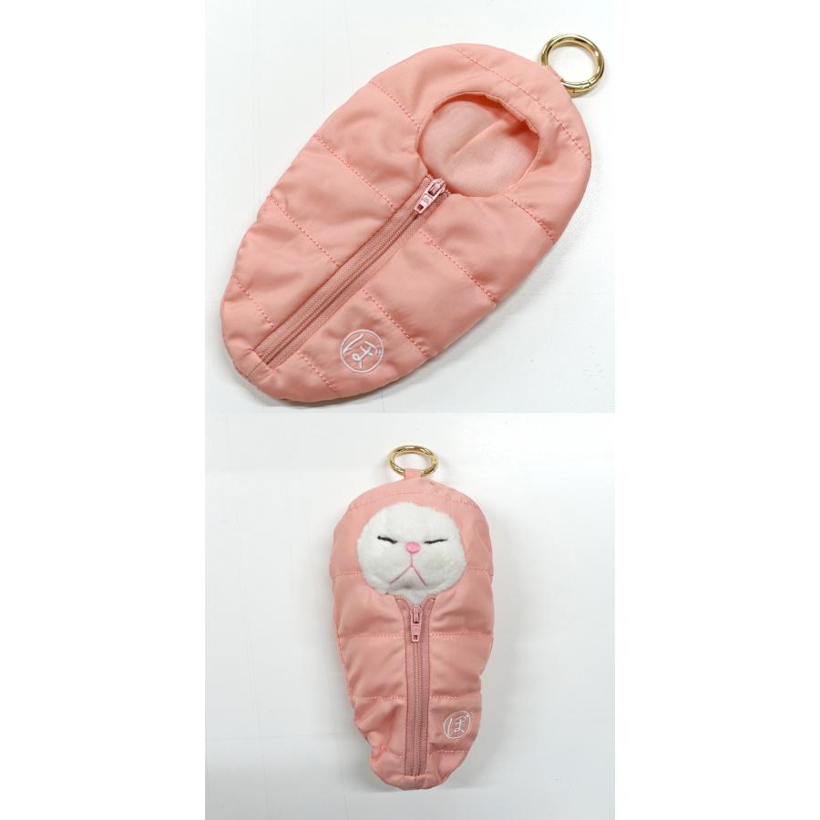 ぼうみたいなねこ用 寝袋 キーリング付き ぬいぐるみ用 猫 ねぶくろ
