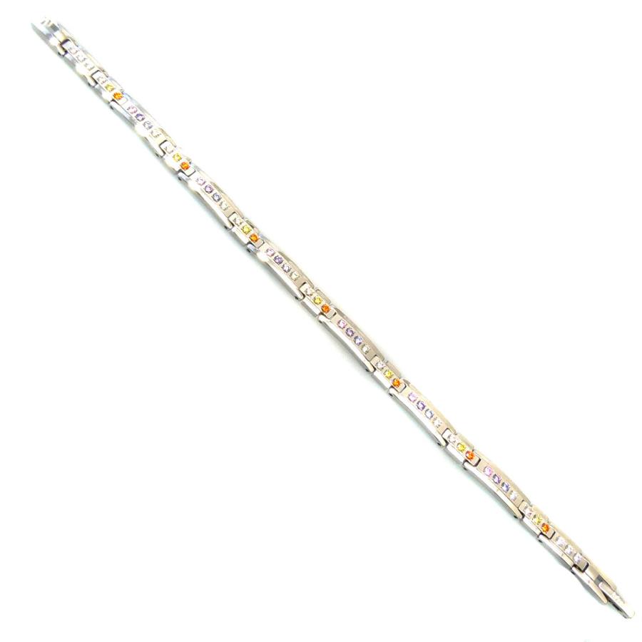 【MARE】ブレスレット　enlightened swarovski elements & germanium　0.55cm×19.0cm　170-mare | MARE