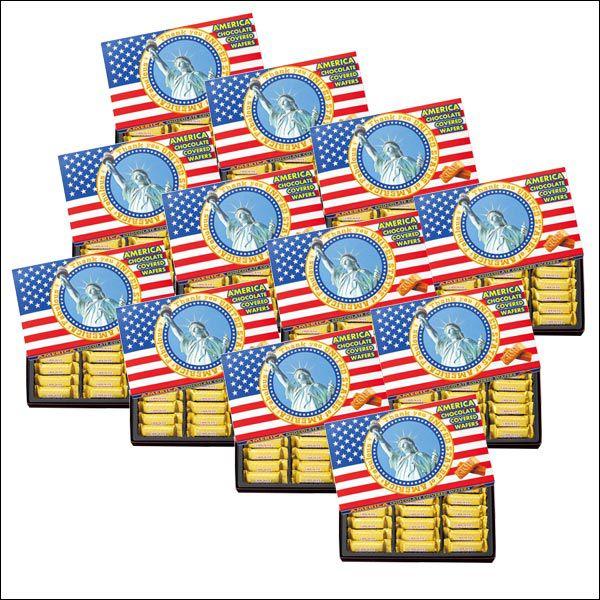 夏季クール便 世界のおみやげギフト アメリカ アメリカ チョコウエハース12箱 Edecor Com Es