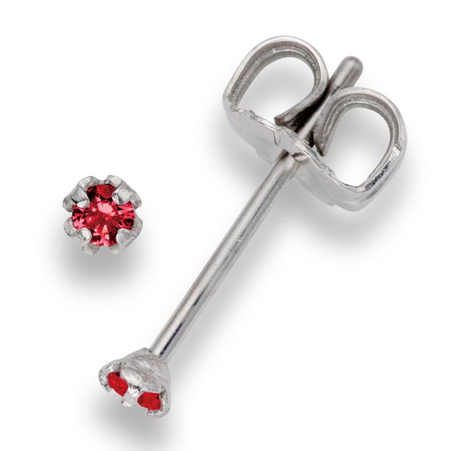 【MARE】ピアス　Pure Brilliance Cut　2ｍｍ Syn+PT/IP 56.Ruby M Red | MARE