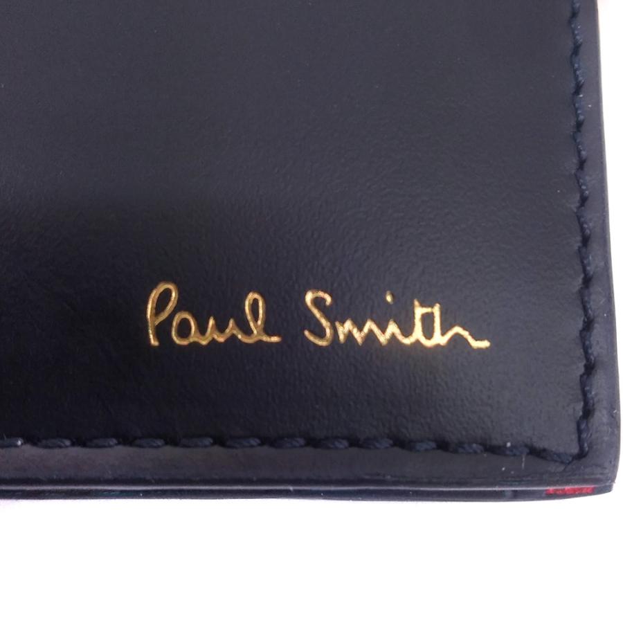 本決算特価　売切御免【Paul Smith】ポールスミス　二つ折り財布　ネイビー　AUPC-4833-W908-47｜windpal｜04