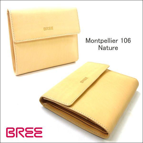 【BREE】ブリー　メンズ　3つ折財布  Montpellier106(モンペリエ) ナチュラル Nature(BREE-258750106)｜windpal