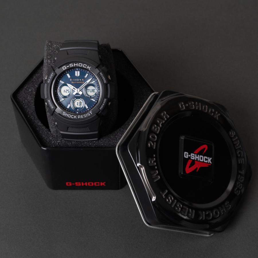 CASIO カシオ 腕時計 G-SHOCK Gショック マルチバンド6 タフソーラー 針退避機能 海外・逆輸入モデル (AWG-M100SB-2A)｜windpal