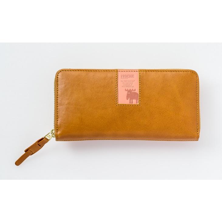 moz（モズ） レディース 長財布 本革 大容量 ラウンドファスナー 86092