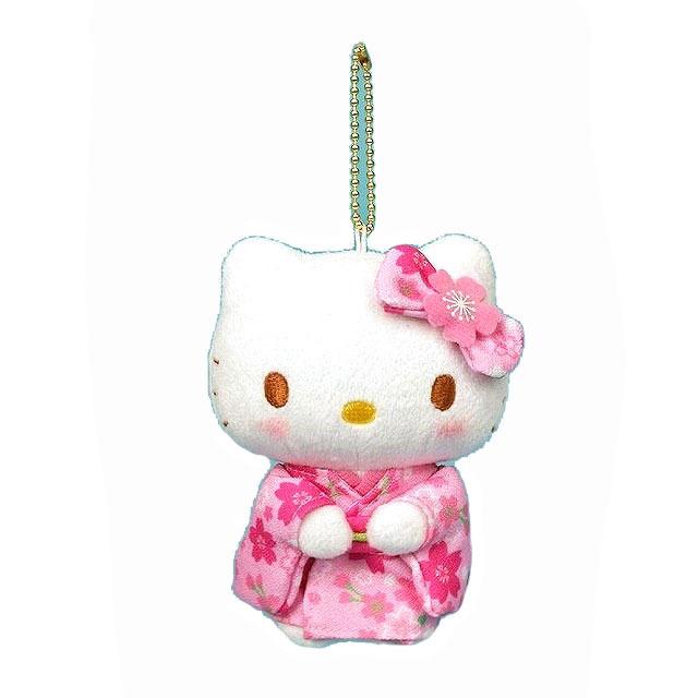 ハローキティ サンリオキャラクターズ ハローキティ 桜着物 マスコット