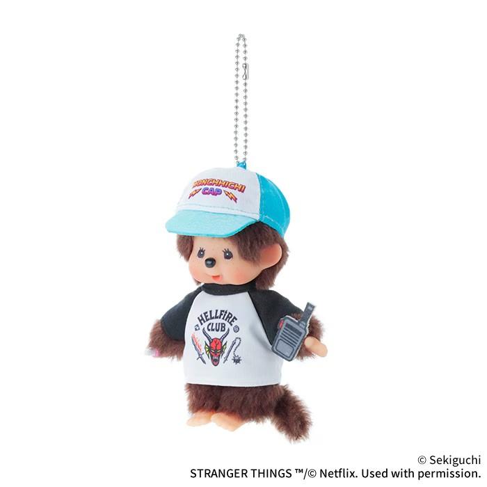 モンチッチ 　モンチッチ × ストレンジャー・シングス モンチッチ キーチェーン （ヘルファイア・クラブ）　マスコット　セキグチ　monchhichi　206025 | セキグチ | 01