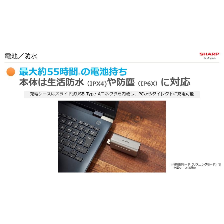 SHARP 新色 ピンク SHARP シャープ 耳あな型補聴器 メディカル
