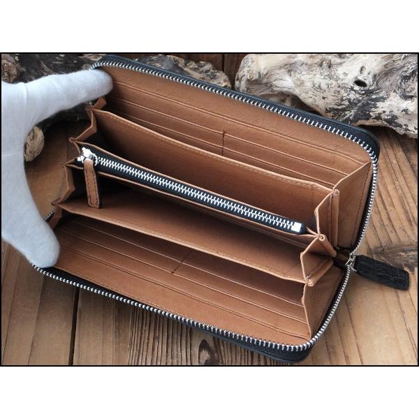 GODANE】ゴダン ラウンドファスナー長財布 【天然クロコダイル