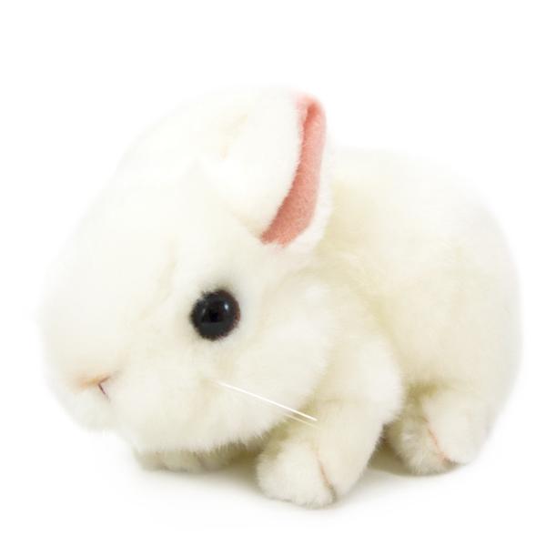動物ぬいぐるみ　ウサギ　ホワイト　白　日本メーカー　吉徳　180497　動物園｜windpal