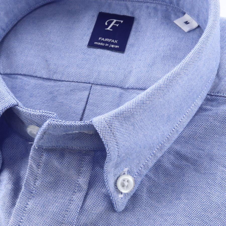 タンブルアンドアッサー、日本製、未使用、青無地ドレスシャツ、サイズ42-84 FAIRFAX ワイシャツ フェアファクス ボタンダウンシャツ