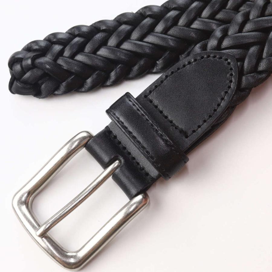 KEITH（キース） メッシュ ベルト 牛革 日本製 カジュアル 編み込み