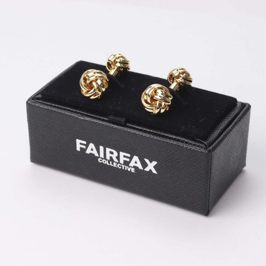 FAIRFAX（フェアファクス） カフスボタン 組紐デザイン ケース付